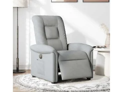 Clearance Poltrona Confortável | Poltrona reclinável elétrica tecido -claro SHL606006 Cinzento