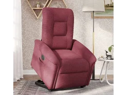 Poltrona* Poltrona Confortável | Poltrona reclinável elevatória elétrica tecido -tinto SHL702008 Vermelho