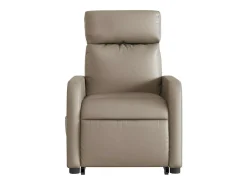 Poltrona* Poltrona Confortável | Poltrona reclinável elevatória elétrica couro artif. cappuccino SHL977735 Castanho
