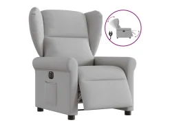 Poltrona| Poltrona Confortável | Poltrona reclinável elétrica tecido -nublado SHL342605 Cinzento