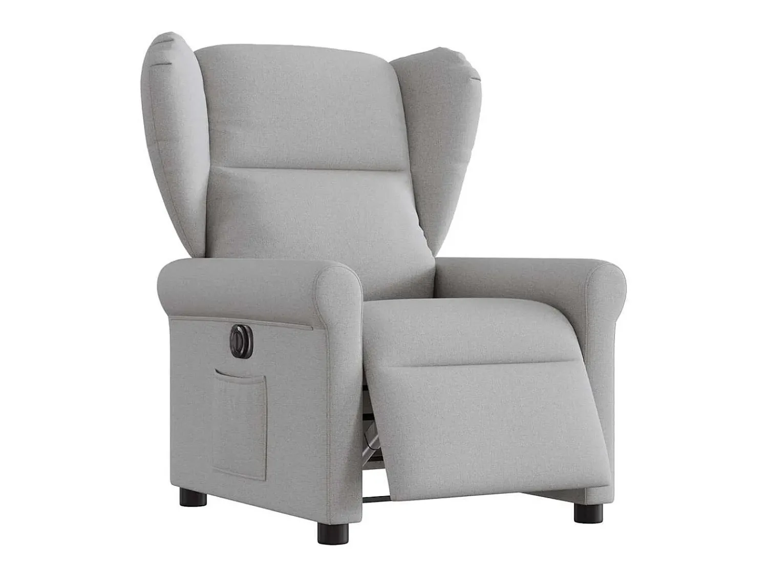 Poltrona| Poltrona Confortável | Poltrona reclinável elétrica tecido -nublado SHL342605 Cinzento
