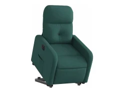 Poltrona| Poltrona Confortável | Poltrona reclinável elevatória elétrica tecido verde-escuro SHL425744 Verde pinho