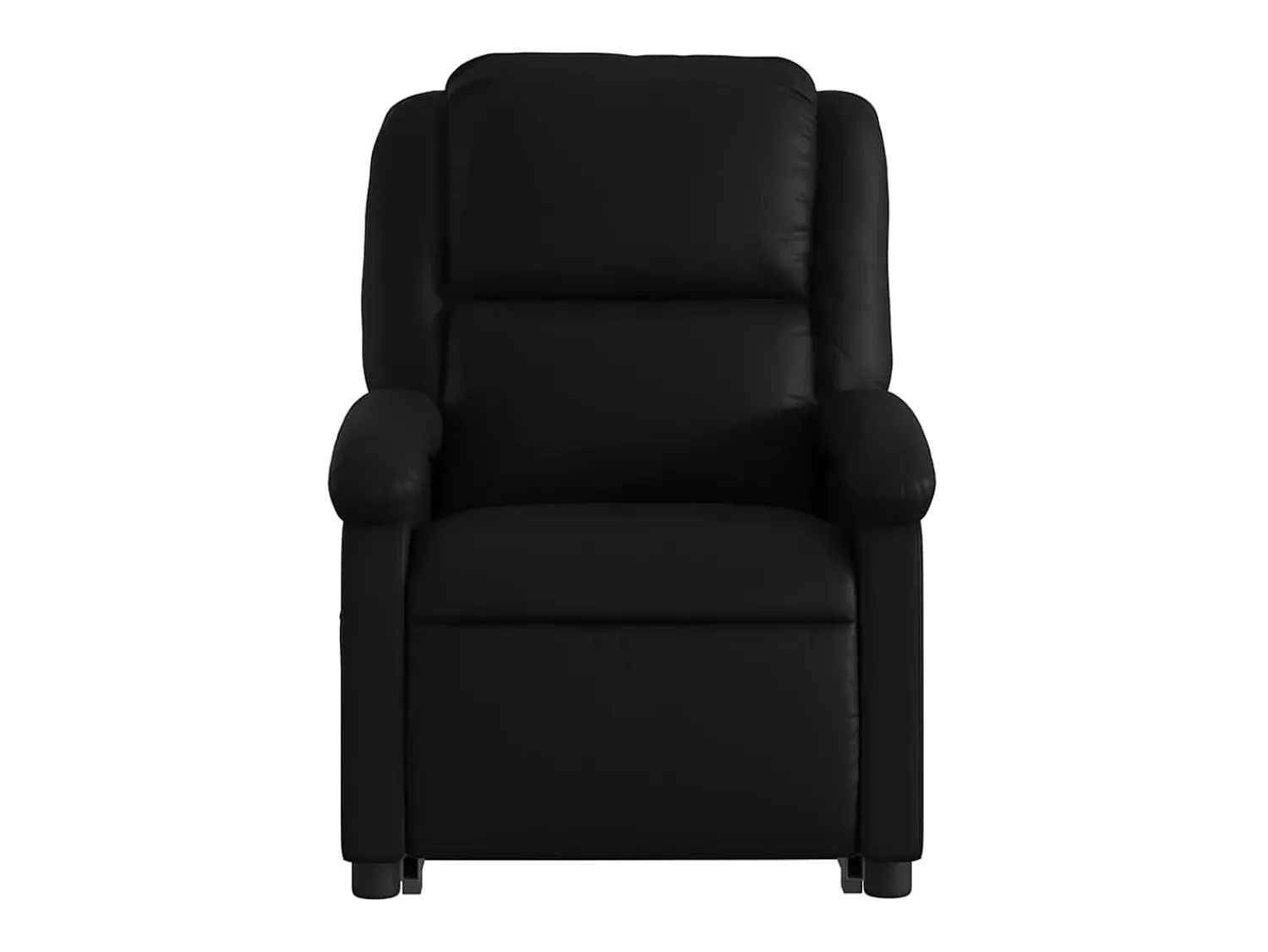Hot Poltrona Confortável | Poltrona reclinável elevatória couro artificial SHL927665 Preto