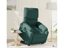 Poltrona* Poltrona Confortável | Poltrona reclinável elevatória elétrica tecido verde-escuro SHL678445 Verde pinho
