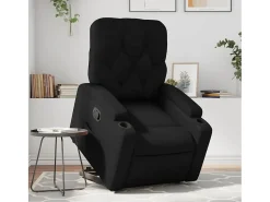 Poltrona| Poltrona Confortável | Poltrona reclinável elevatória couro artificial SHL368109 Preto