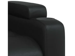 Hot Poltrona Confortável | Poltrona reclinável em couro sintético SHL452603 Preto