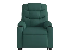 Poltrona Confortável | Poltrona reclinável elevatória de massagens tecido verde-escuro SHL986359^ Poltrona