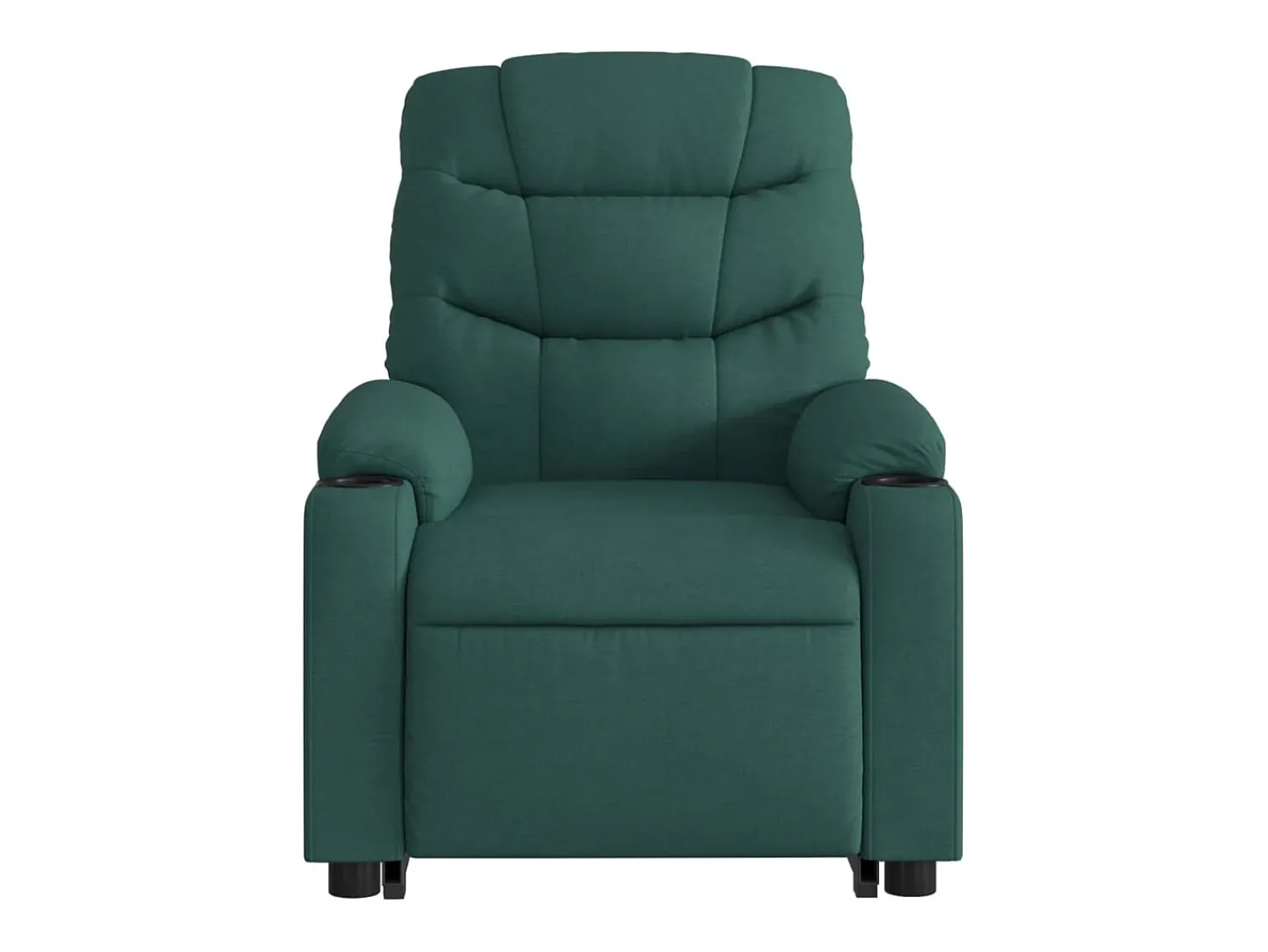Poltrona Confortável | Poltrona reclinável elevatória de massagens tecido verde-escuro SHL986359^ Poltrona