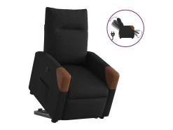 Discount Poltrona Confortável | Poltrona reclinável elevatória elétrica tecido SHL467069 Preto