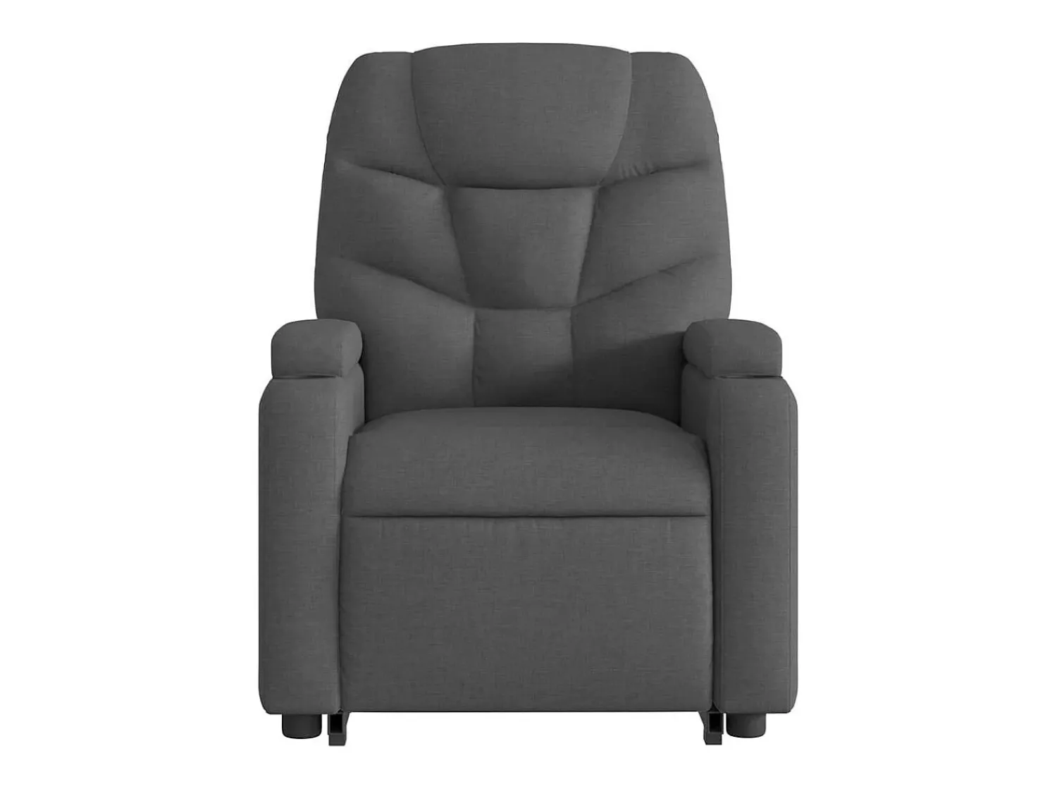 Poltrona Confortável | Poltrona reclinável elevatória tecido cinzento-escuro SHL203295^ Poltrona