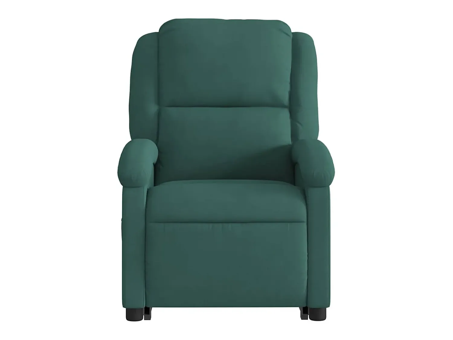 Best Poltrona Confortável | Poltrona reclinável elevatória veludo verde-escuro SHL523883 Verde pinho