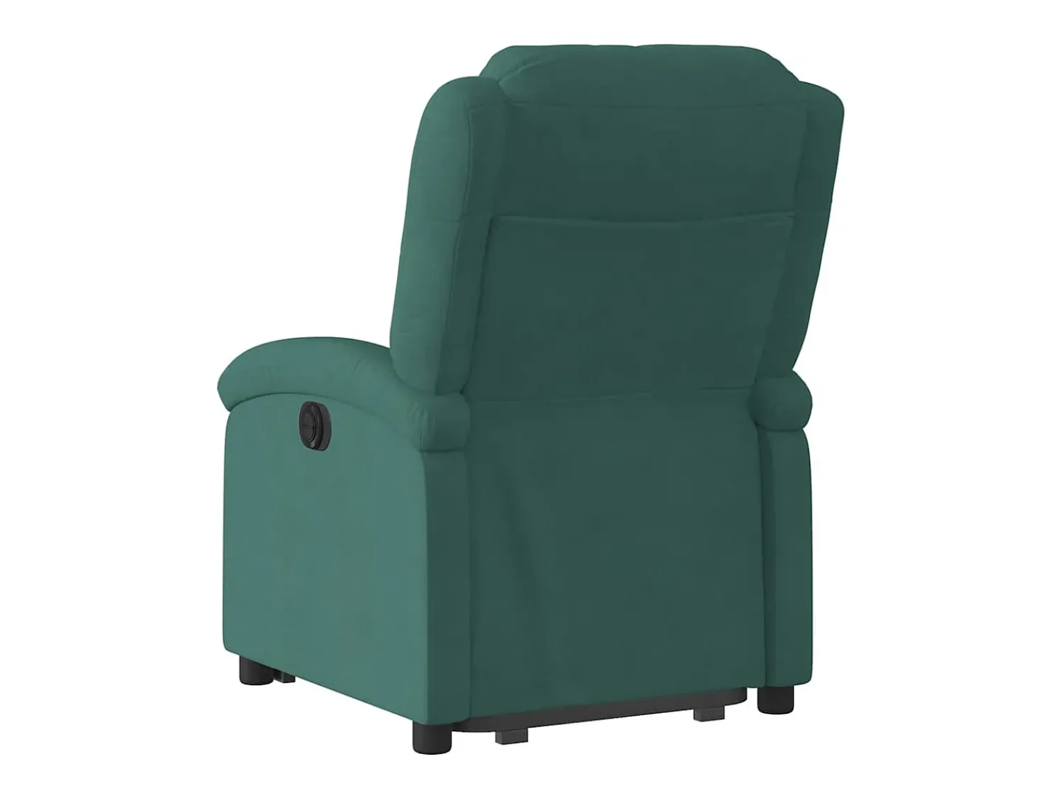 Best Poltrona Confortável | Poltrona reclinável elevatória veludo verde-escuro SHL523883 Verde pinho