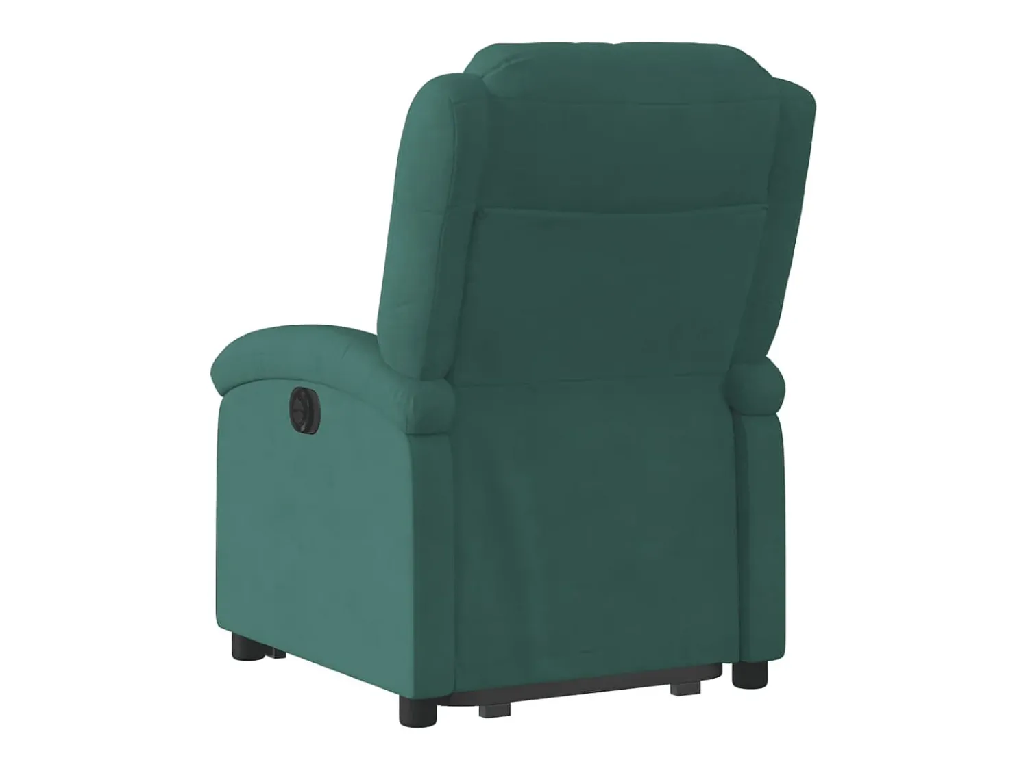 Best Poltrona Confortável | Poltrona reclinável elevatória veludo verde-escuro SHL523883 Verde pinho