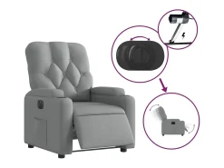 Poltrona* Poltrona Confortável | Poltrona reclinável elétrica tecido -claro SHL538704 Cinzento