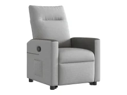 Best Poltrona Confortável | Poltrona reclinável elevatória tecido -nublado SHL106104 Cinzento
