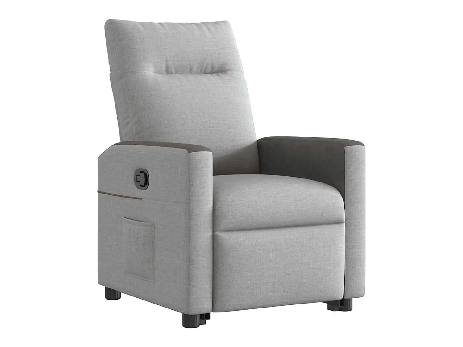 Best Poltrona Confortável | Poltrona reclinável elevatória tecido -nublado SHL106104 Cinzento