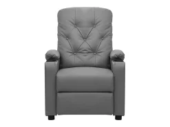 Poltrona* Poltrona Confortável | Poltrona reclinável elétrica couro artificial SHL870497 Cinzento