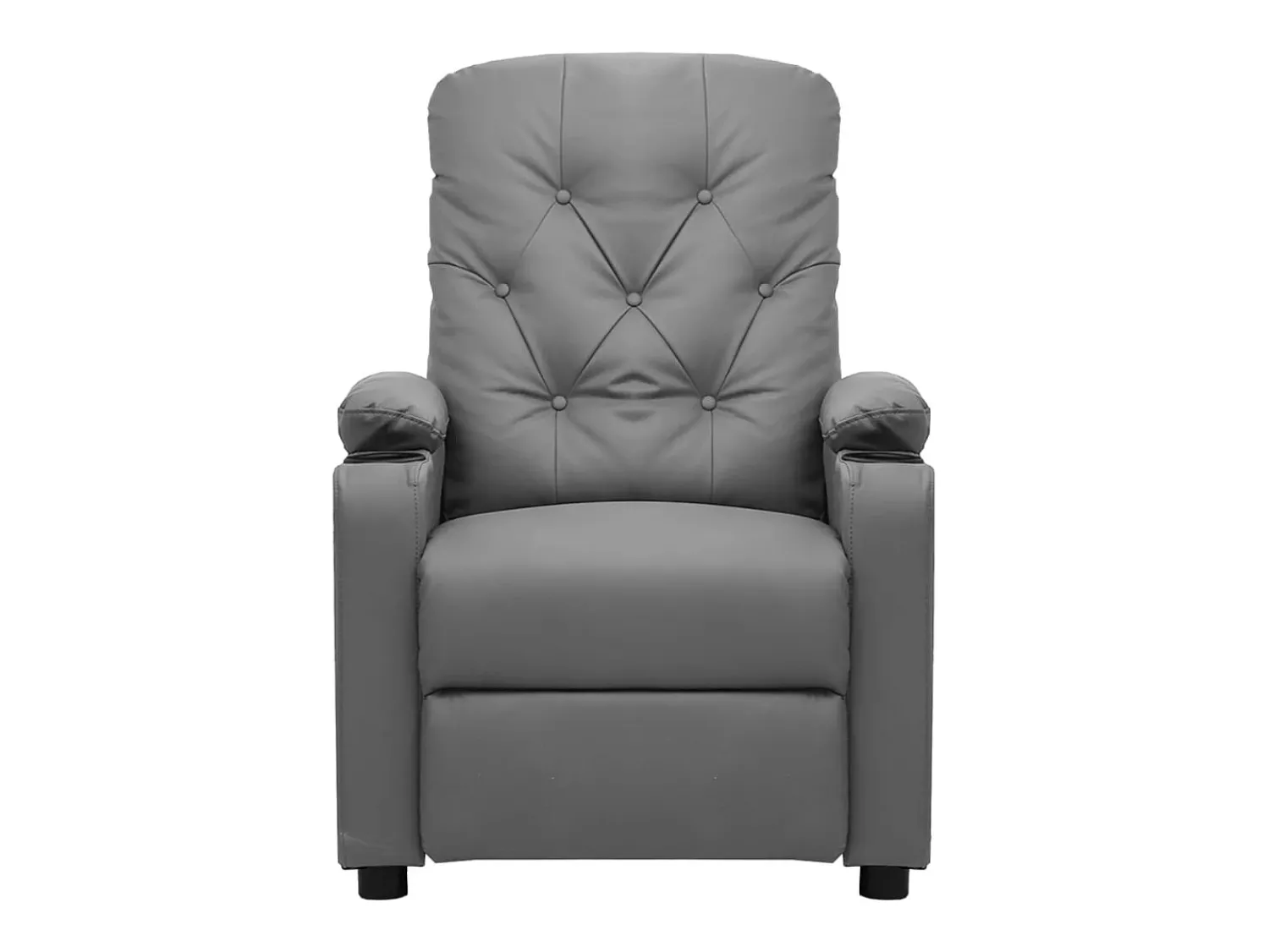 Poltrona* Poltrona Confortável | Poltrona reclinável elétrica couro artificial SHL870497 Cinzento