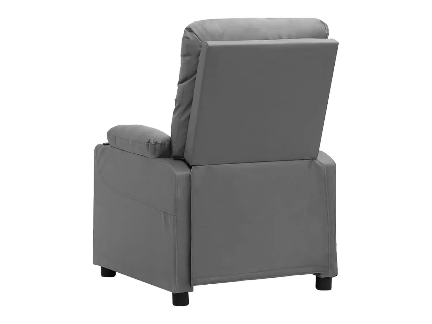 Poltrona* Poltrona Confortável | Poltrona reclinável elétrica couro artificial SHL870497 Cinzento