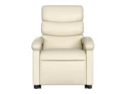 Poltrona* Poltrona Confortável | Poltrona reclinável elevatória elétrica couro artificial SHL185118 Creme