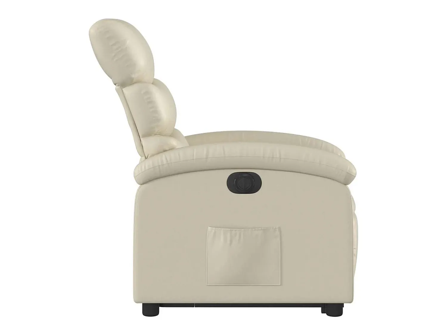 Poltrona* Poltrona Confortável | Poltrona reclinável elevatória elétrica couro artificial SHL185118 Creme