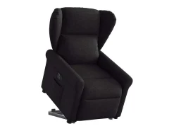 Poltrona| Poltrona Confortável | Poltrona reclinável elevatória elétrica tecido SHL869844 Preto