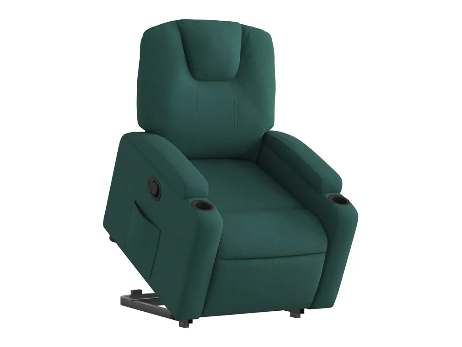 Poltrona* Poltrona Confortável | Poltrona reclinável elevatória tecido verde-escuro SHL710661 Verde pinho