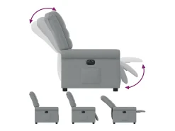 Poltrona* Poltrona Confortável | Poltrona reclinável elétrica tecido -claro SHL338789 Cinzento
