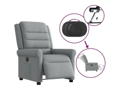 Poltrona* Poltrona Confortável | Poltrona reclinável elétrica tecido -claro SHL338789 Cinzento