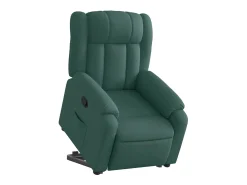 Poltrona| Poltrona Confortável | Poltrona reclinável elevatória tecido verde-escuro SHL493650 Verde pinho