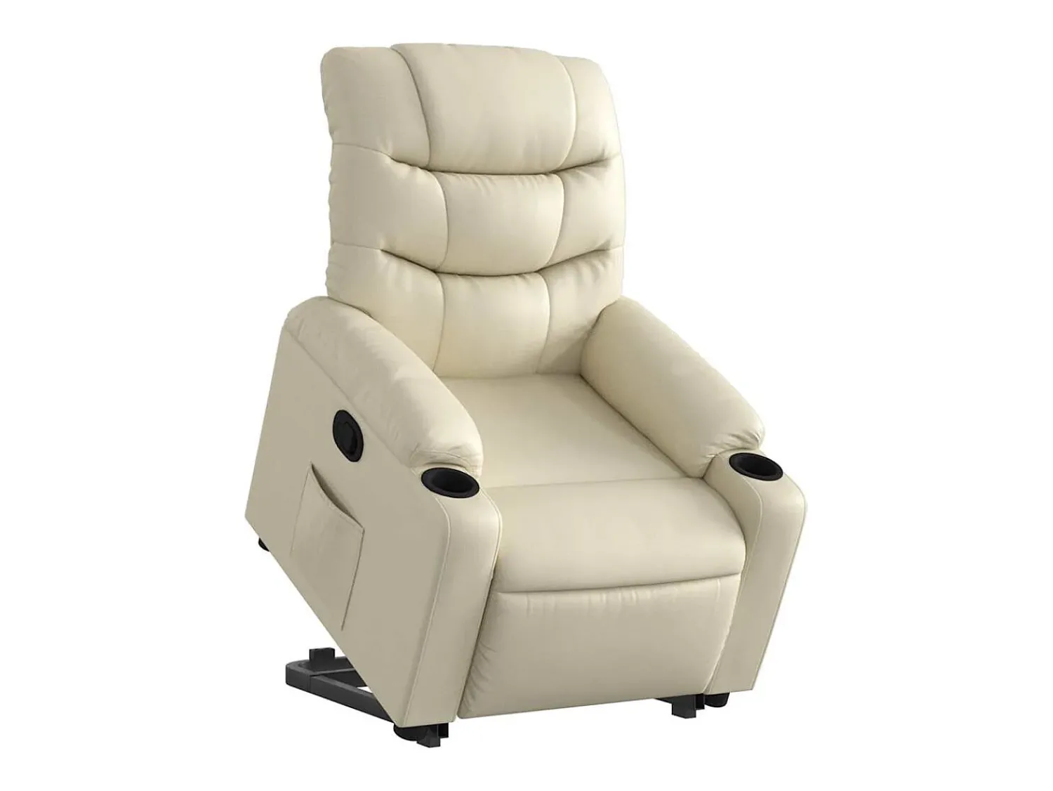 Poltrona* Poltrona Confortável | Poltrona reclinável elevatória couro artificial cor SHL653755 Creme