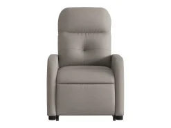 Poltrona Confortável | Poltrona reclinável elevatória tecido cinzento-acastanhado SHL896233 Taupe