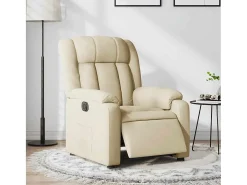 Poltrona| Poltrona Confortável | Poltrona reclinável elétrica tecido cor SHL389614 Creme