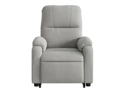 Poltrona* Poltrona Confortável | Poltrona reclinável elevatória elétrica microfibra cinza-claro SHL95356 Cinzento