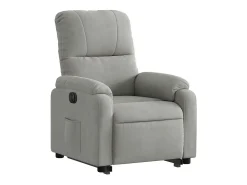Poltrona* Poltrona Confortável | Poltrona reclinável elevatória elétrica microfibra cinza-claro SHL95356 Cinzento
