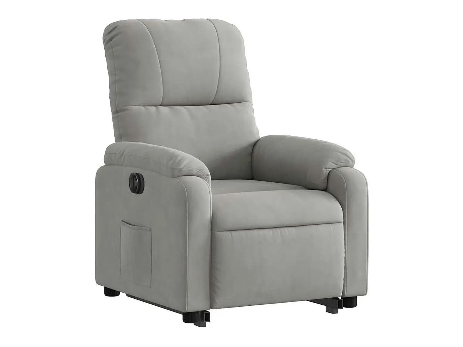 Poltrona* Poltrona Confortável | Poltrona reclinável elevatória elétrica microfibra cinza-claro SHL95356 Cinzento
