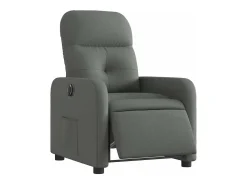 Clearance Poltrona Confortável | Poltrona reclinável elétrica tecido cinzento-escuro SHL636062 Cinza antracite