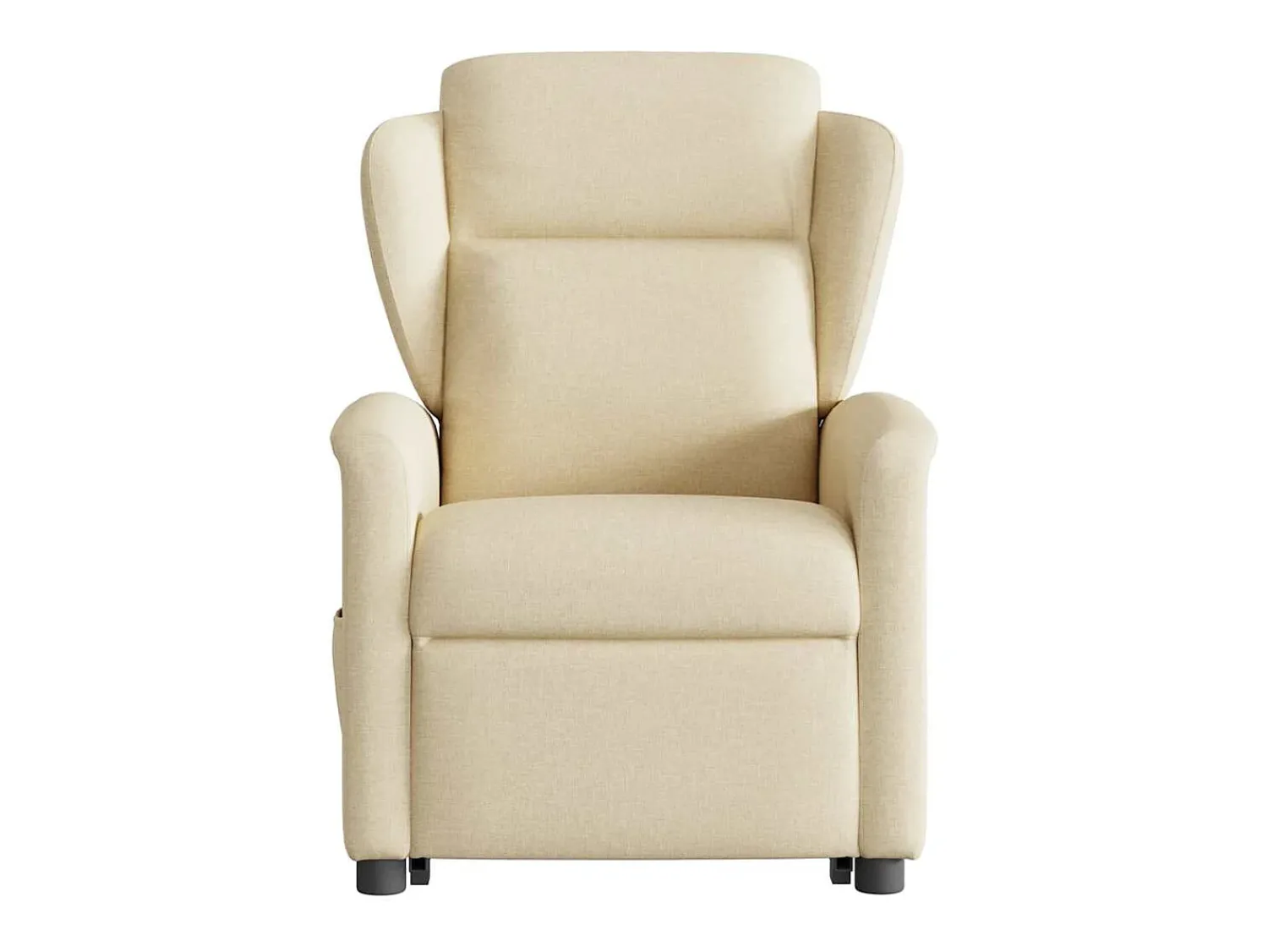 Poltrona Confortável | Poltrona reclinável elevatória elétrica tecido cor SHL772403 Creme