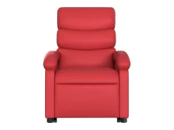 Poltrona Confortável | Poltrona reclinável elevatória couro artificial SHL47480 Vermelho