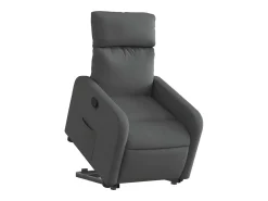 Poltrona Confortável | Poltrona reclinável elevatória tecido cinzento-escuro SHL829170^ Poltrona