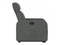 Poltrona Confortável | Poltrona reclinável elevatória tecido cinzento-escuro SHL829170^ Poltrona