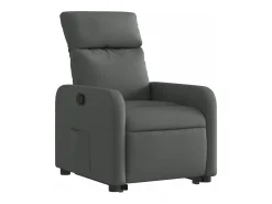 Poltrona Confortável | Poltrona reclinável elevatória tecido cinzento-escuro SHL829170^ Poltrona