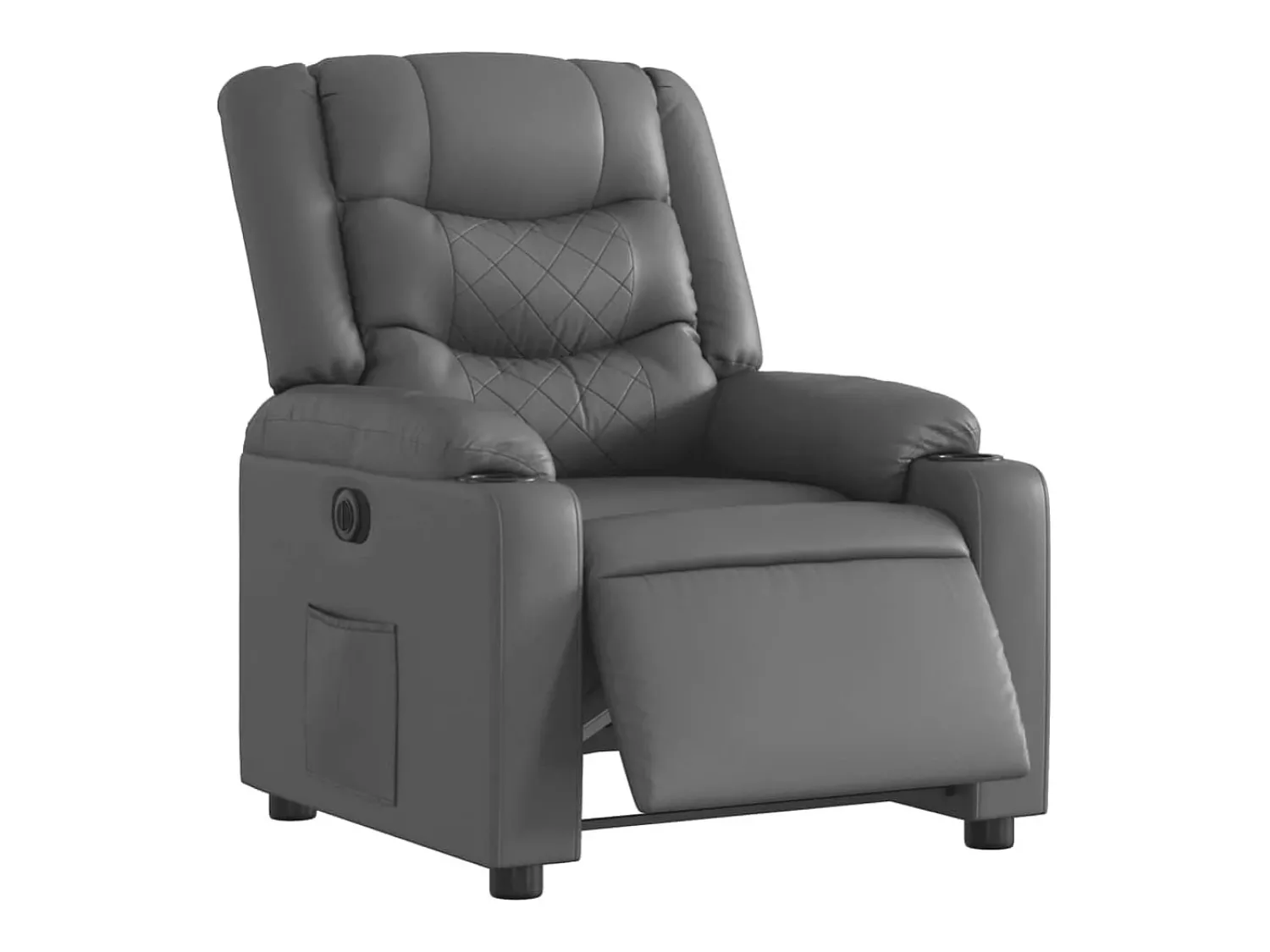 Poltrona Confortável | Poltrona reclinável elétrica couro artificial SHL54257^ Poltrona