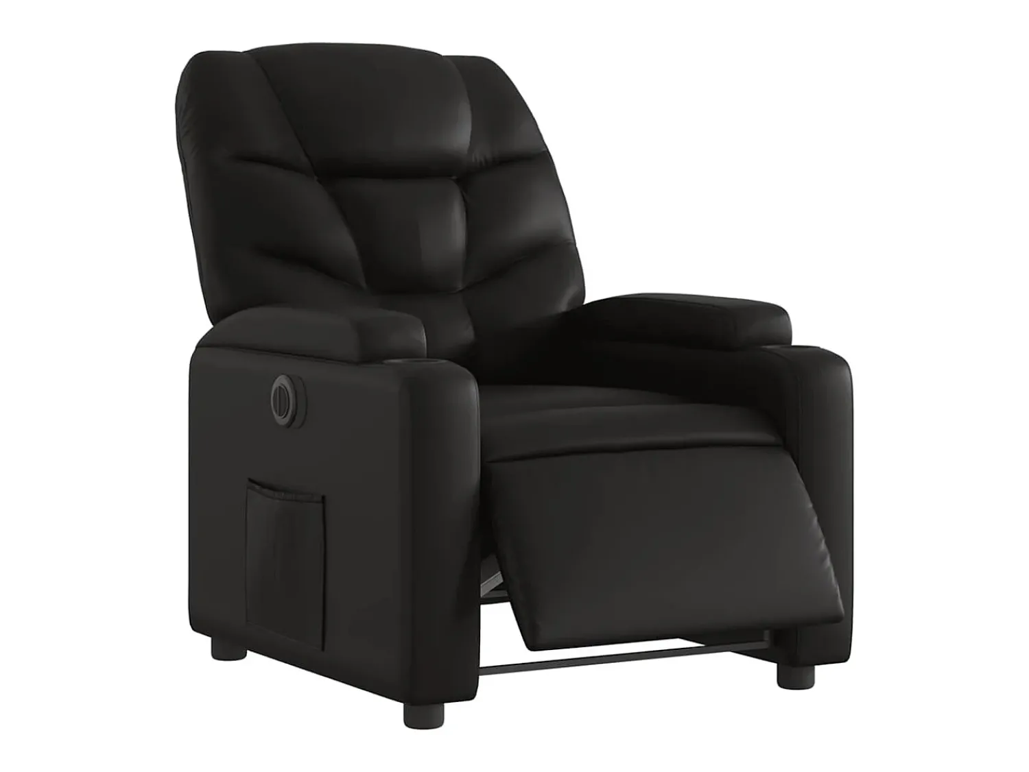Poltrona* Poltrona Confortável | Poltrona reclinável elétrica couro artificial SHL941662 Preto