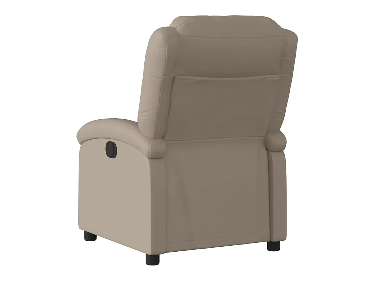 Clearance Poltrona Confortável | Poltrona reclinável elétrica couro artificial cor cappuccino SHL58206 Castanho
