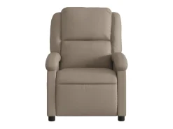 Clearance Poltrona Confortável | Poltrona reclinável elétrica couro artificial cor cappuccino SHL58206 Castanho