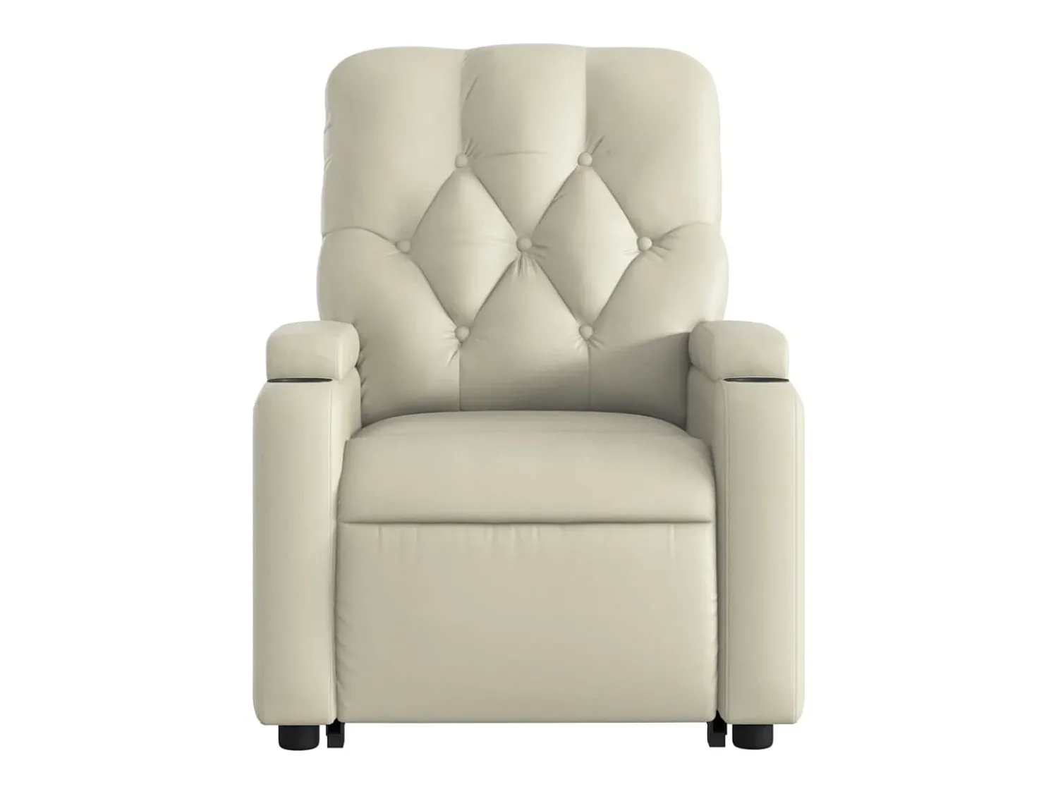 Poltrona* Poltrona Confortável | Poltrona reclinável elevatória couro artificial cor SHL741925 Creme