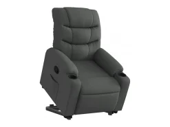 Poltrona| Poltrona Confortável | Poltrona reclinável elevatória tecido cinzento-escuro SHL208032 Cinza antracite
