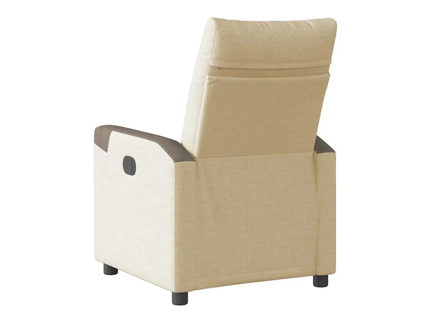 Poltrona Confortável | Poltrona reclinável elétrica tecido cor SHL303711 Creme