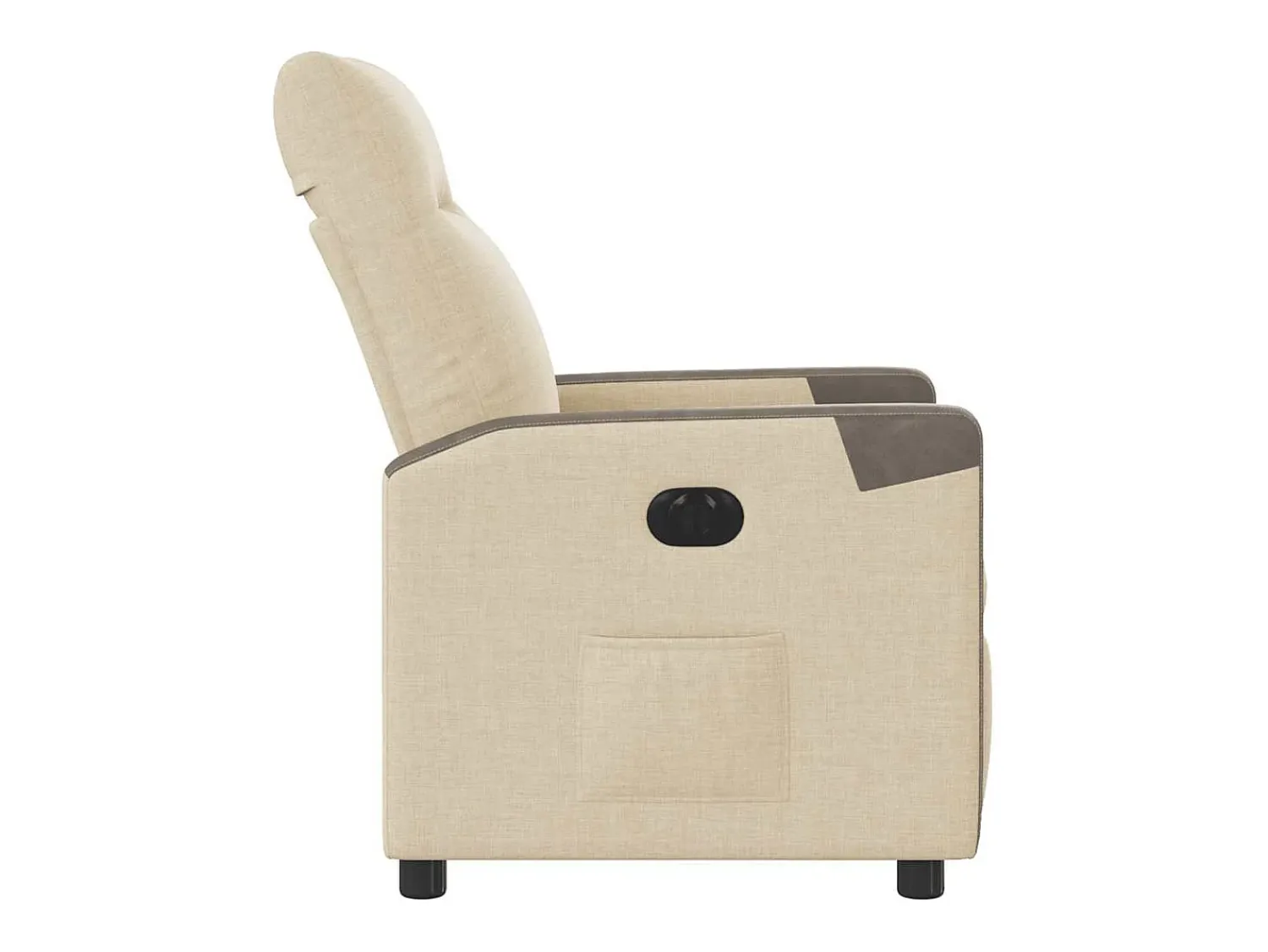 Poltrona Confortável | Poltrona reclinável elétrica tecido cor SHL303711 Creme